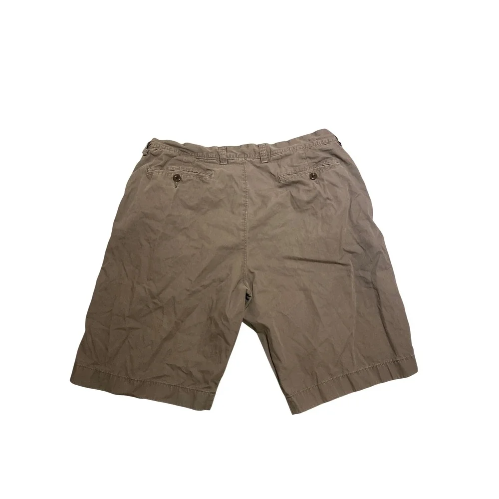 J Crew Mens Chino Shorts Khaki‎ Grey Flat Front Cotton Size 34w Casual Preppy